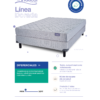Conjunto sommier linea dorada 100