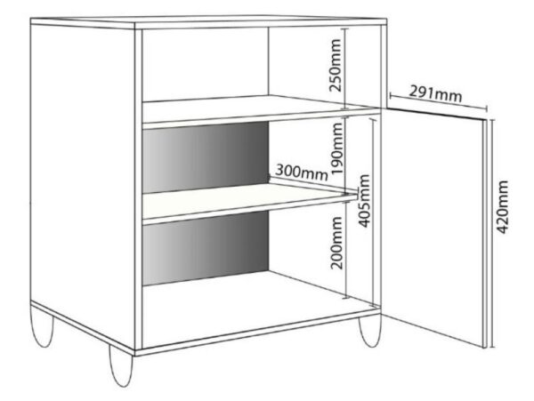 Porta microondas 76cm