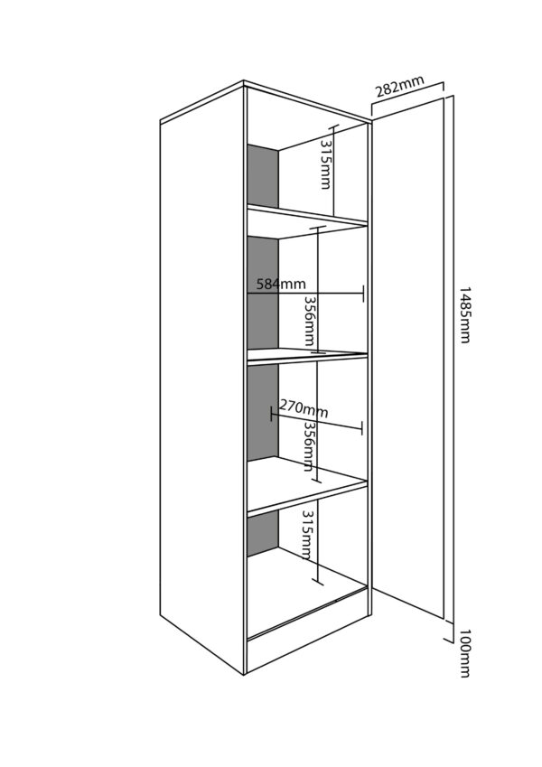 Organizador despensero 1,60