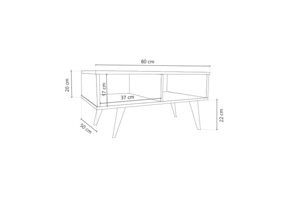 mesadecentroescandinavaplano Mesa de centro escandinava