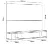 racktv55plano Panel para tv 55″