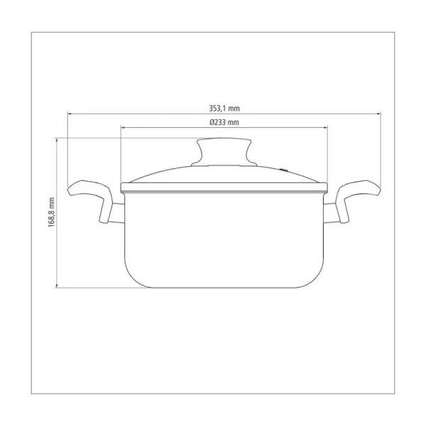 Cacerola Paris Texture Tramontina de Aluminio con Revestimiento Antiadherente Starflon Max Grafito con Tapa de Vidrio 22 cm 3,8 L