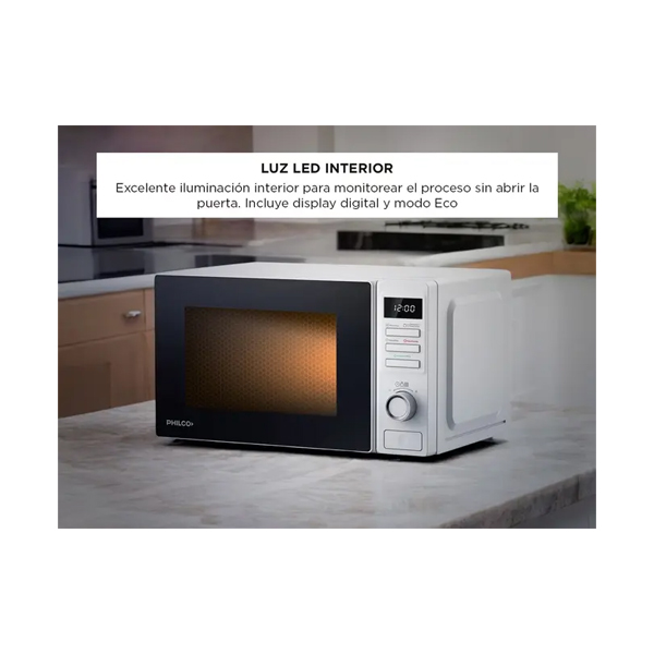 Microondas Philco MPHDW20UAP Digital 20L Blanco
