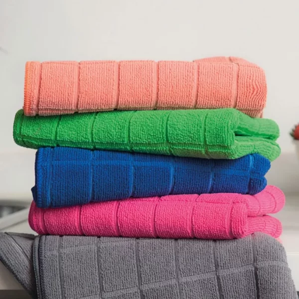 Repasador Microfibra Absorbente 40x60 Cuadriculado Squares Color Square Fucsia Liso