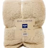 Frazada Jean Cartier Sherpa color natural con diseño sherpa 1 Plaza 1/2.