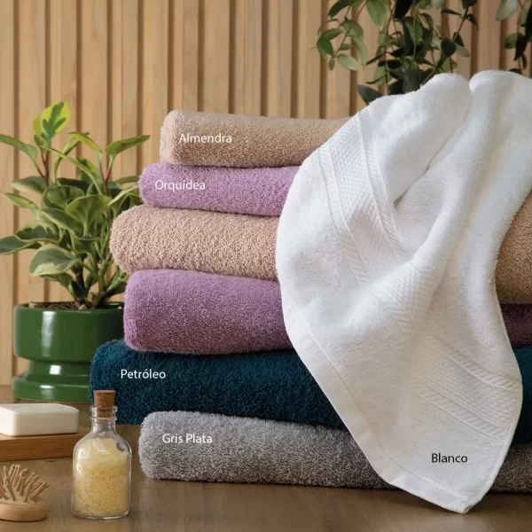 Toalla Lisa Con Guarda Jacquard 100% Algodón Jean Cartier