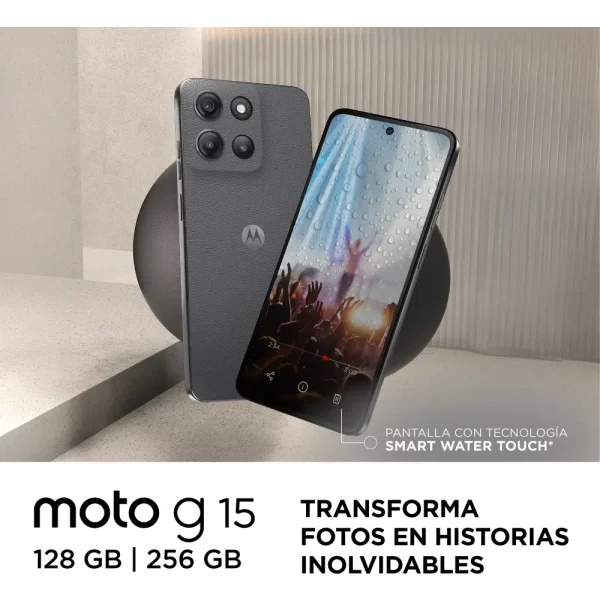 Celular Motorola G15 4GB 128GB Gravity Grey