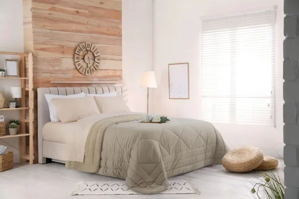 D_NQ_NP_2X_931150-MLU79050465891_092024-F Acolchado Jean Cartier Sense Dúo Sense Dúo 1 1/2 plaza diseño lisa color arena