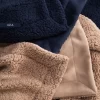 Frazada Doble Corderito Y Polar Jeancartier Color Sherpa Visón Diseño de la tela Liso 1 Plazas 1/2.