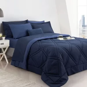 D_NQ_NP_735695-MLA83530905252_042025-O Kit Combo 7 Piezas Acolchado 2 1/2 Pza + Jgo De Sabana Funda