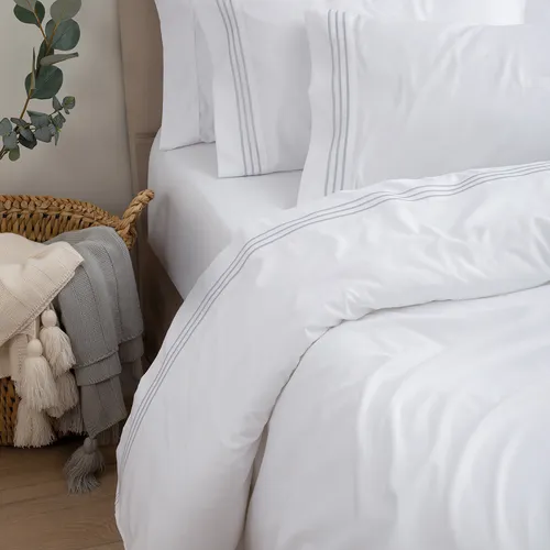 Juego Sábanas King Calidad Premium Hotelera 700h Jc 1 plaza 1/2.