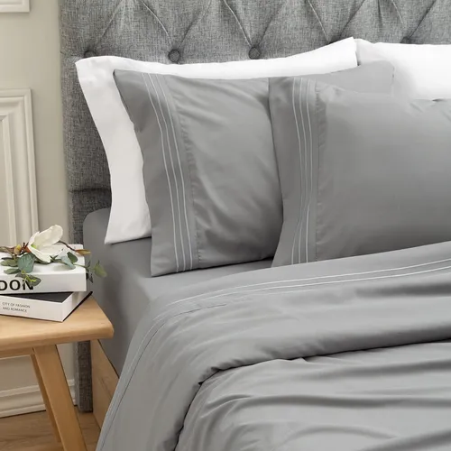 Juego Sábanas King Calidad Premium Hotelera 700h Jc 1 plaza 1/2.