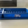 Escurridor Secaplatos Plastico Bandeja Italiano Tontarelli Color Azul