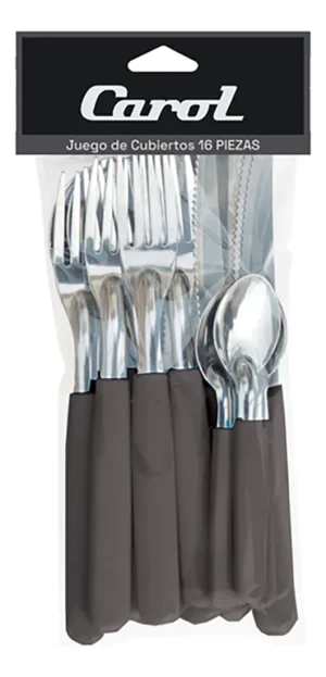 Juego Cubiertos 16 Piezas Home En Bolsa Carol