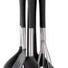 Set 6 Utensilios Silicona Y Acero Con Soporte Giratorio