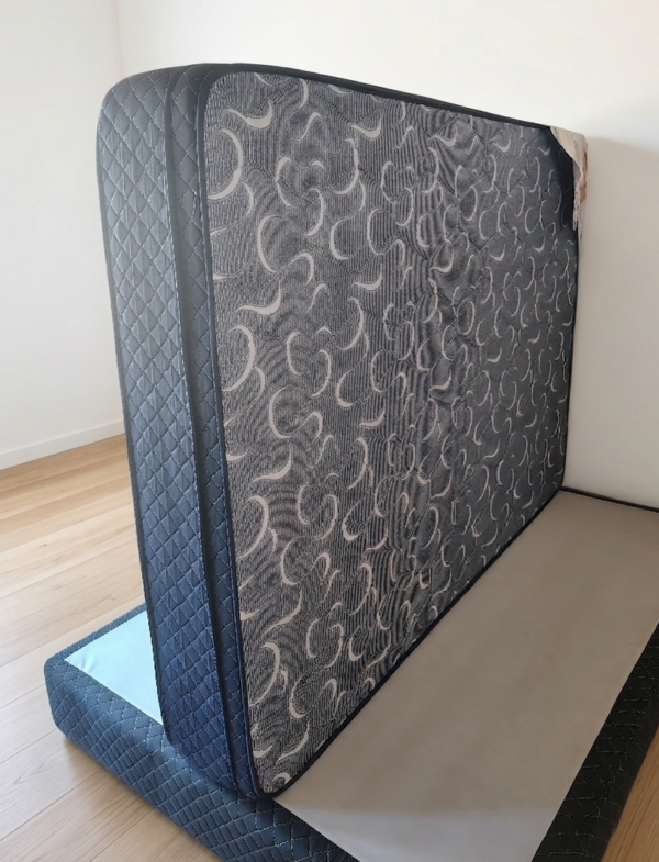 7. Conjunto sommier Balance 140x190- Espuma densidad media ( Color Azul )