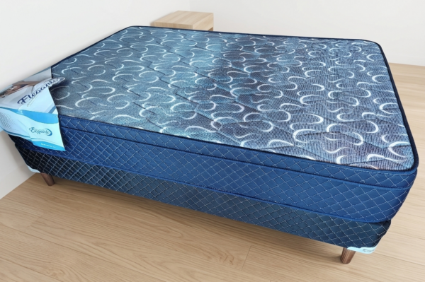 7. Conjunto sommier Balance 140x190- Espuma densidad media ( Color Azul )