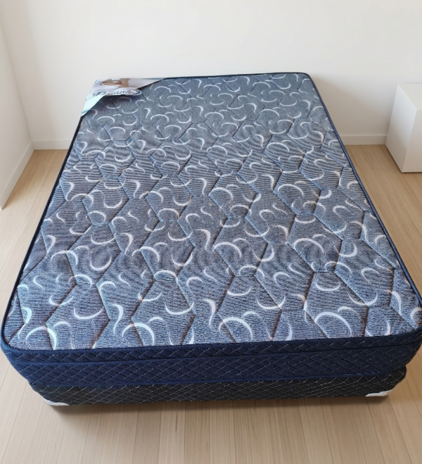 7. Conjunto sommier Balance 140x190- Espuma densidad media ( Color Azul )