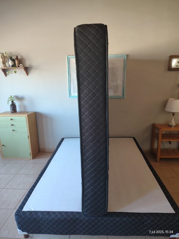 WhatsApp Image 2025-07-08 at 11.01.22 (1) Conjunto sommier Mistral - Todas las medidas - Espuma alta densidad.