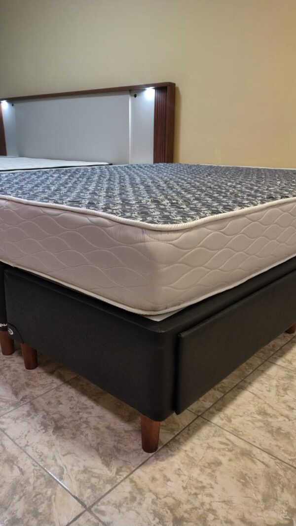 Conjunto Sommier Super Confort 140×190 – Espuma densidad media.