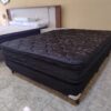 1. Conjunto sommier Euro Jackard 140x190 - espuma alta densidad (color negro)