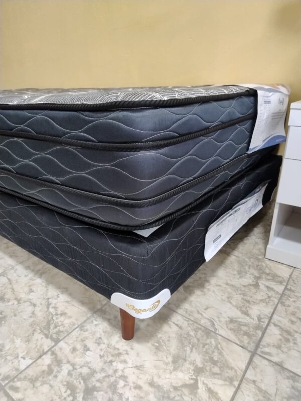 Conjunto sommier Euro Jackard 100×190 -espuma alta densidad
