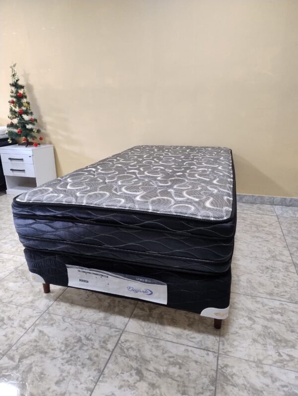 Conjunto sommier Euro Jackard 100×190 -espuma alta densidad