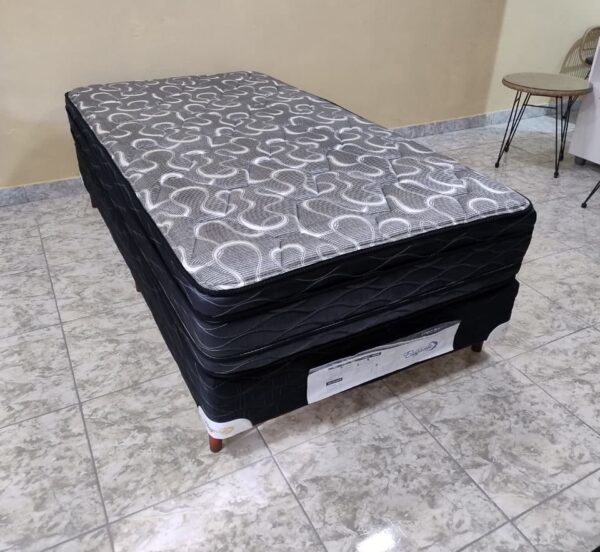 Conjunto sommier Euro Jackard 100×190 -espuma alta densidad