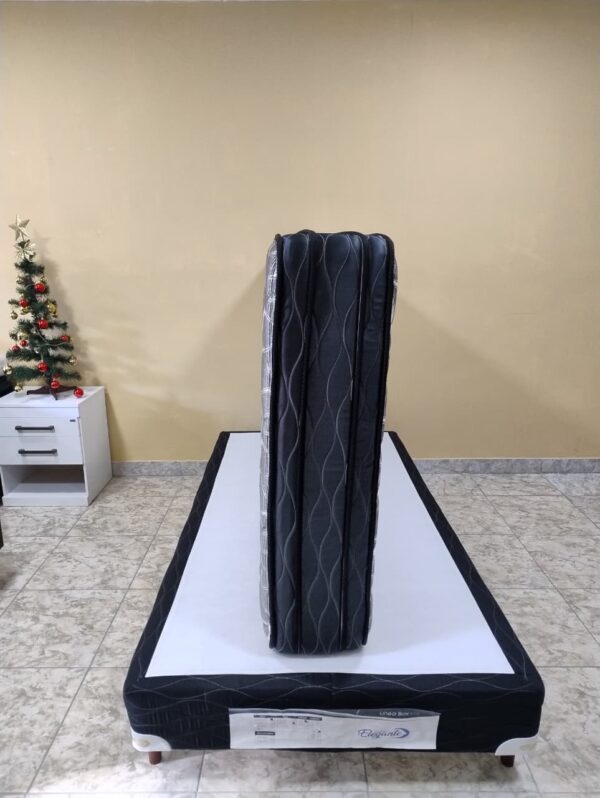 Conjunto sommier Euro Jackard 100×190 -espuma alta densidad