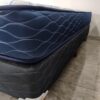 11. Conjunto Sommier Imperial 140x190 - espuma alta densidad ( Color blanco-azul )