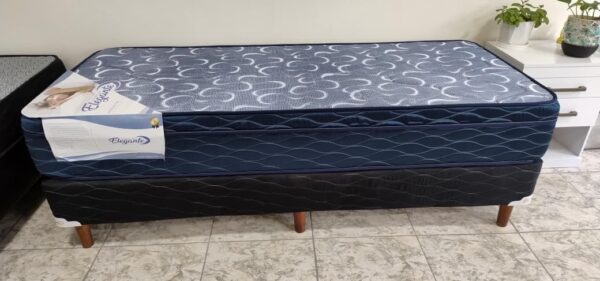 Conjunto sommier Balance 80×190- Espuma densidad media ( Color Azul )