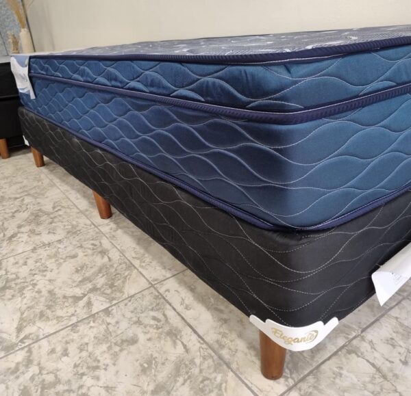 Conjunto sommier Balance 80×190- Espuma densidad media ( Color Azul )