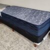 Conjunto sommier Balance 80×190- Espuma densidad media ( Color Azul )
