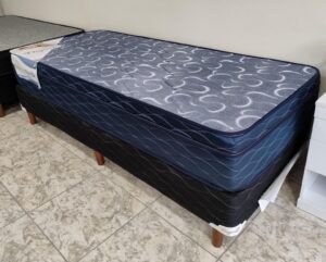 Conjunto sommier Balance 80×190- Espuma densidad media ( Color Azul )