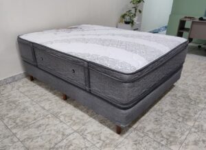 3. Conjunto sommier Cloud 140x190 . ( Resorte )