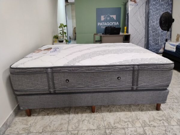3. Conjunto sommier Cloud 140x190 . ( Resorte )