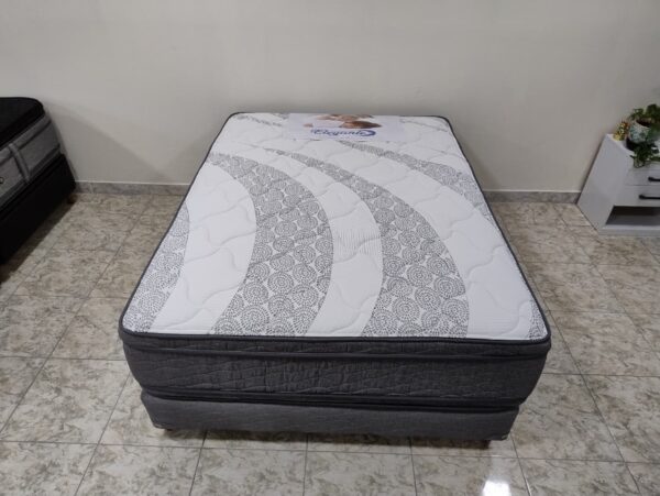 3. Conjunto sommier Cloud 140x190 . ( Resorte )