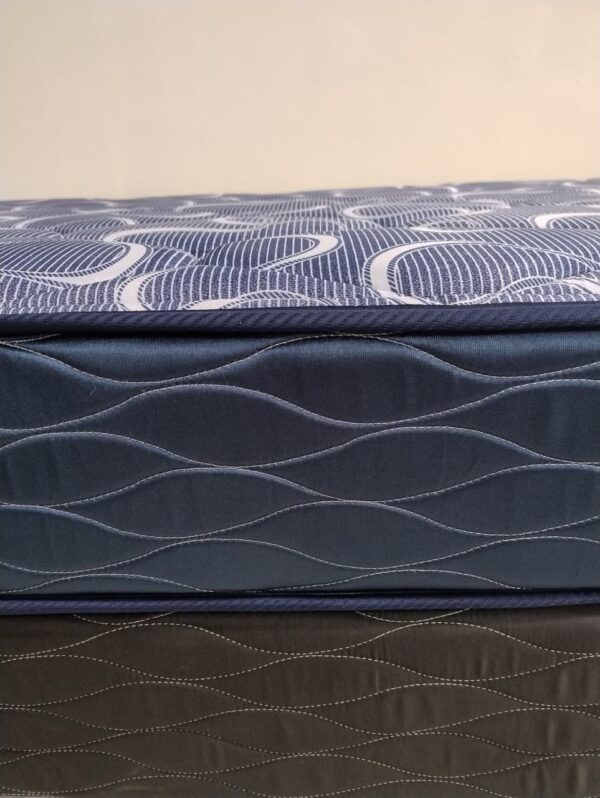 Conjunto sommier Imperial 100×190 – Espuma alta densidad ( color azul )