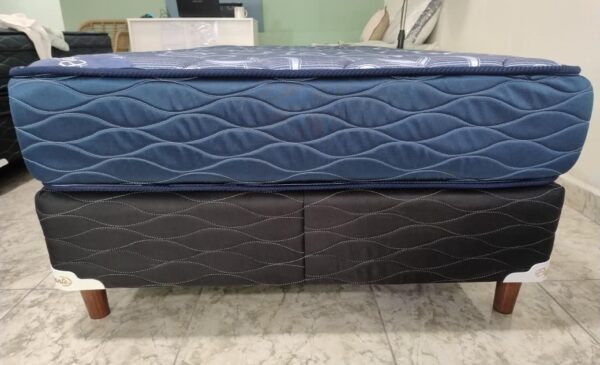 Conjunto sommier Imperial 100×190 – Espuma alta densidad ( color azul )