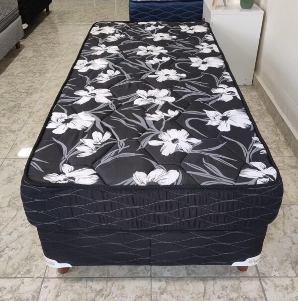 Conjunto Sommier Mistral 80×190 – Espuma densidad media ( color negro )