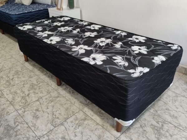 Conjunto Sommier Mistral 80×190 – Espuma densidad media ( color negro )