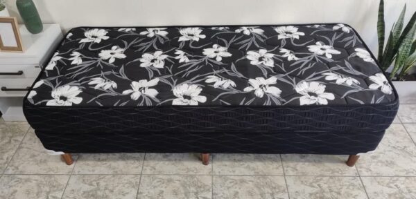 Conjunto Sommier Mistral 80×190 – Espuma densidad media ( color negro )