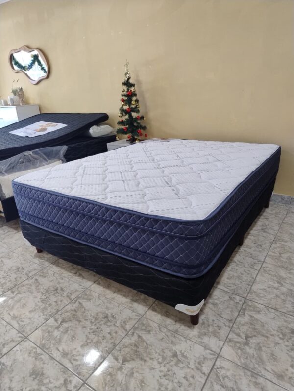 4. Conjunto sommier Señorial Euro 140X190 ( espuma alta densidad )