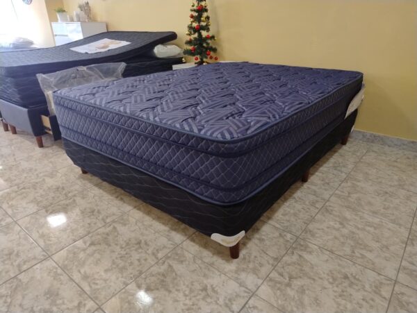 4. Conjunto sommier Señorial Euro 140X190 ( espuma alta densidad )