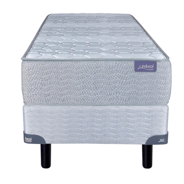 Conjunto sommier Linea Dorada Premium 100×190 – Espuma alta densidad.