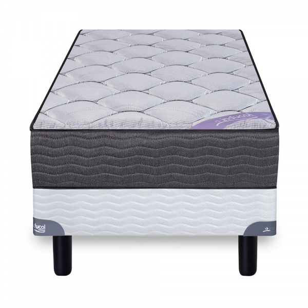 Conjunto sommier Pyxis 100×190 – Espuma densidad media.