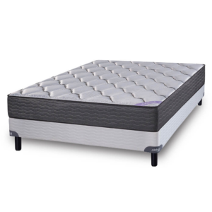 Conjunto sommier Pyxis 140×190 – Espuma densidad media.